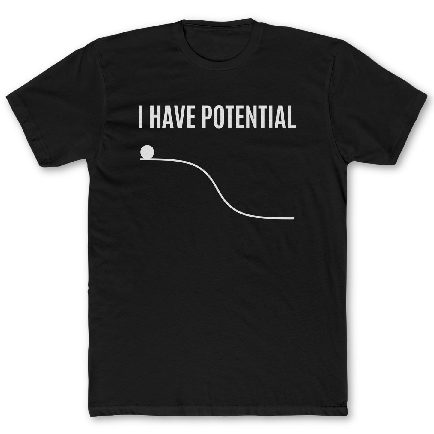 Potential T-Shirt - Funny Science Tee for Nerds & Geeks in Black