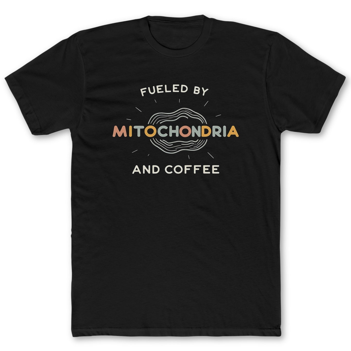 Mitochondria T-Shirt - Funny Science Tee for Nerds & Geeks in Black
