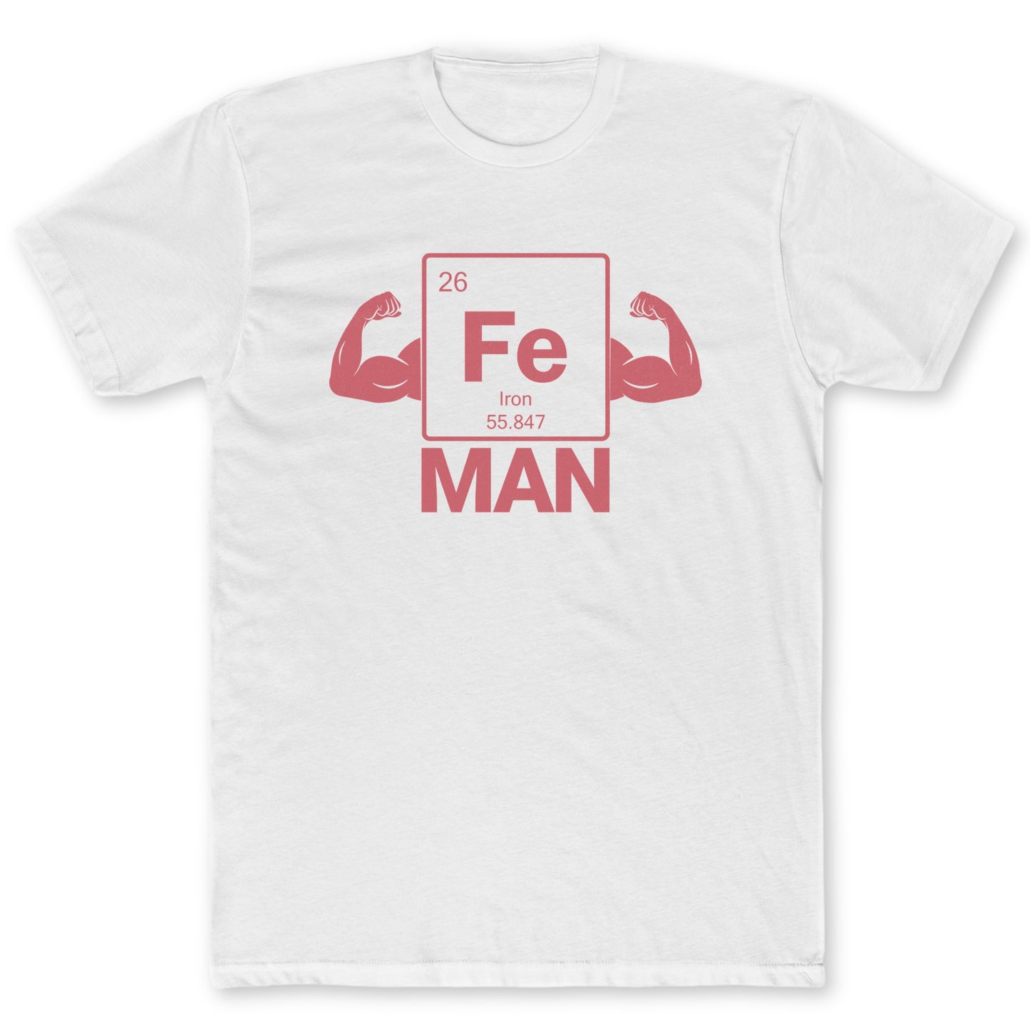 Iron Man T-Shirt - Funny Science Tee for Nerds & Geeks in White