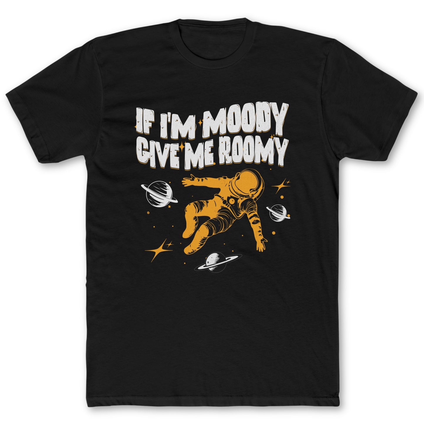 Moody T-Shirt - Funny Space Tee for Nerds & Geeks in Black