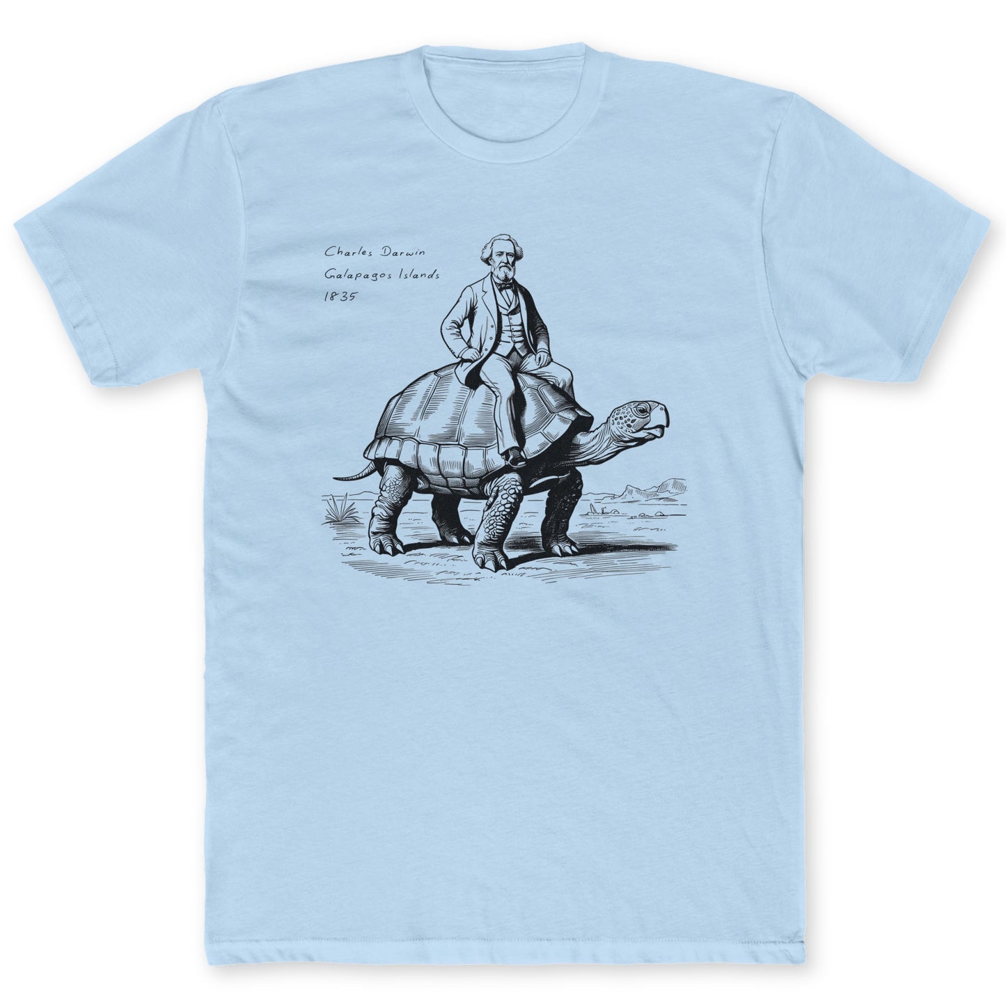 Darwin T-Shirt - Funny Science Tee for Nerds & Geeks in Light Blue