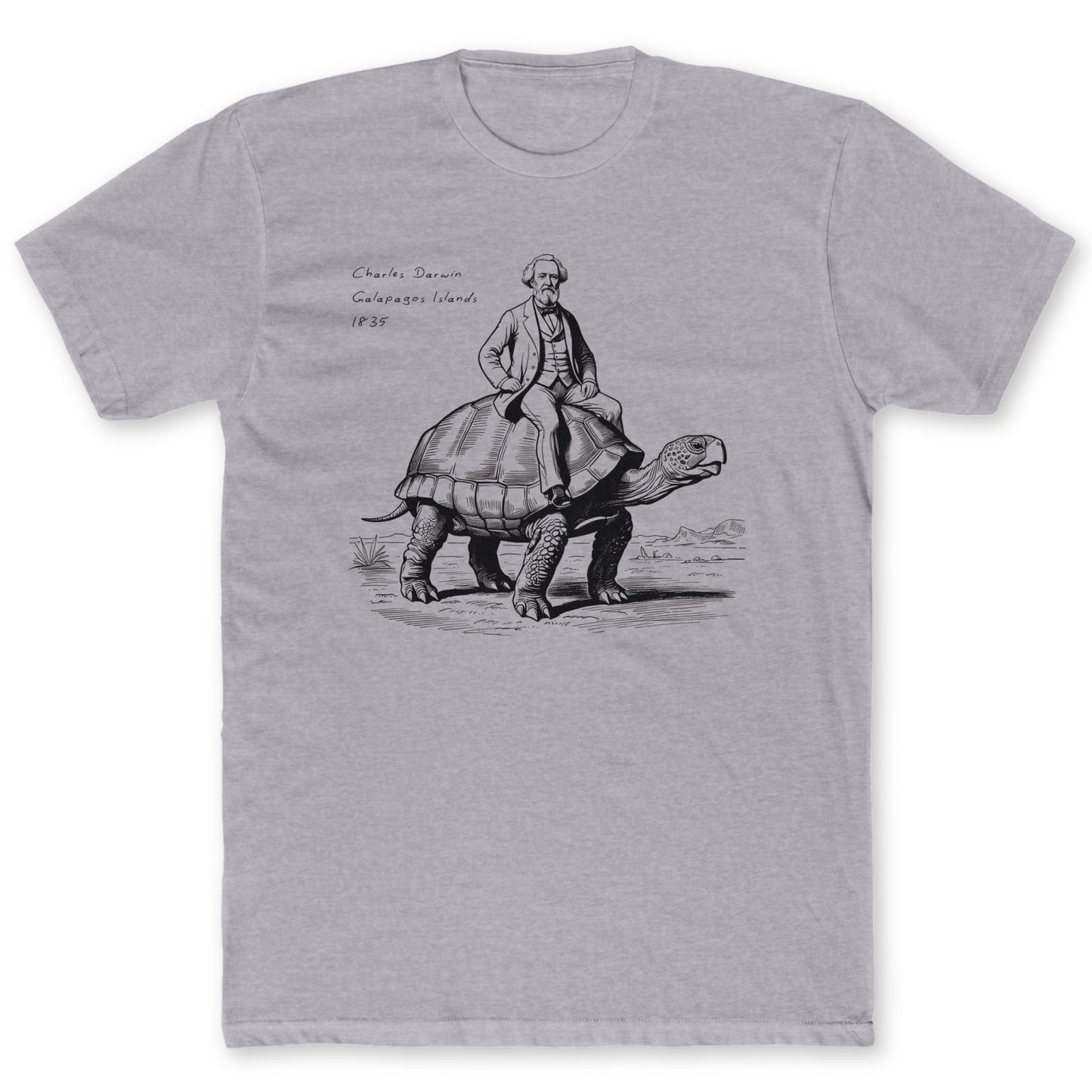 Darwin T-Shirt - Funny Science Tee for Nerds & Geeks in Sport Grey