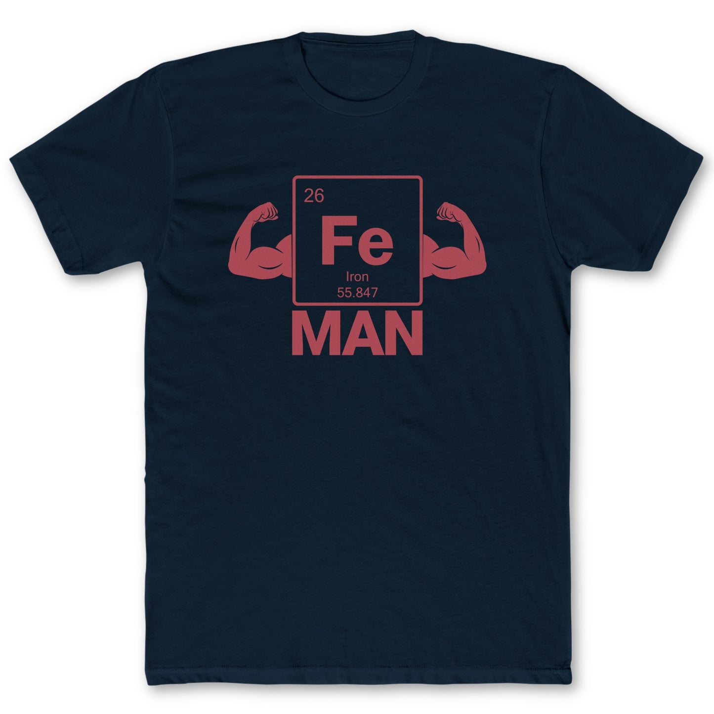 Iron Man T-Shirt - Funny Science Tee for Nerds & Geeks in Navy