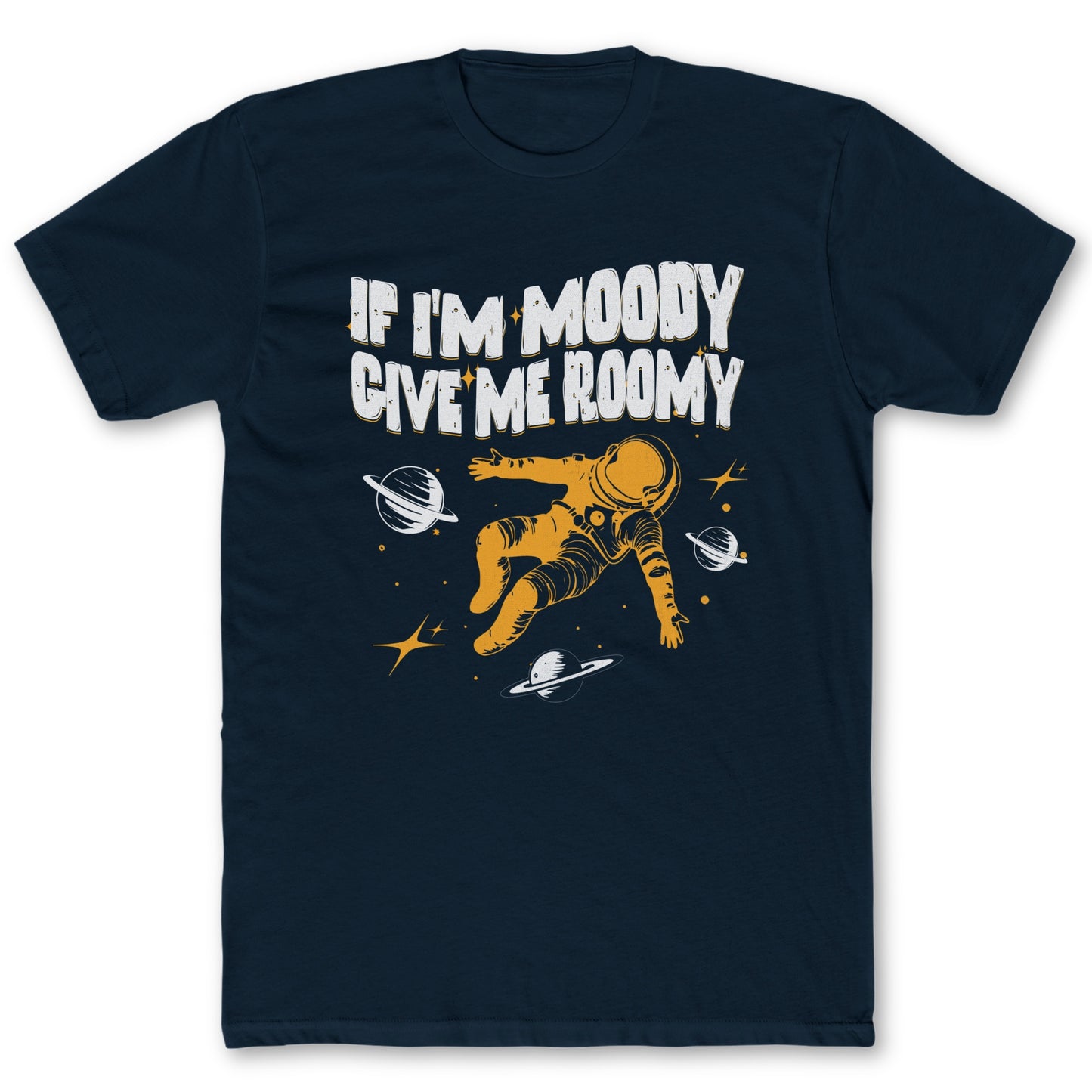 Moody T-Shirt - Funny Space Tee for Nerds & Geeks in Navy