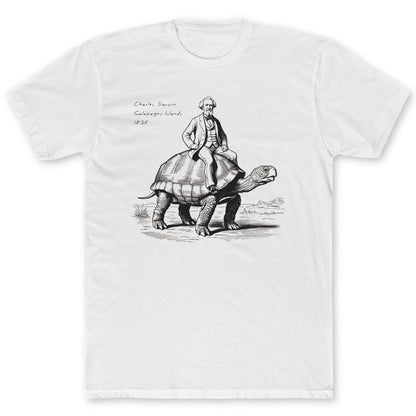 Darwin T-Shirt - Funny Science Tee for Nerds & Geeks in White