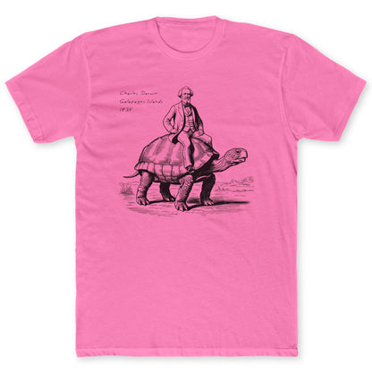 Darwin T-Shirt - Funny Science Tee for Nerds & Geeks in Azalea