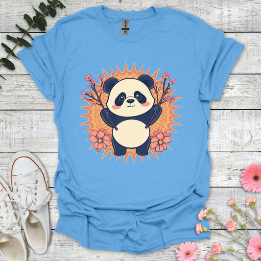 Panda Power T-Shirt | Comfort Colors® 1717 Carolina Blue