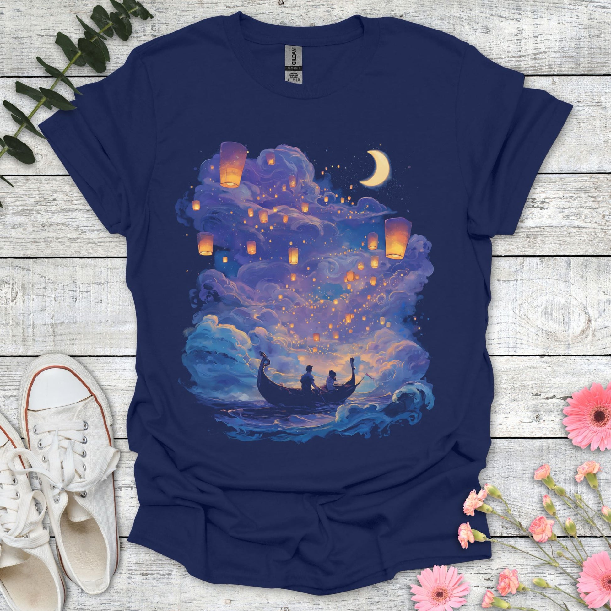 Night Row T-Shirt | Comfort Colors® 1717 Navy