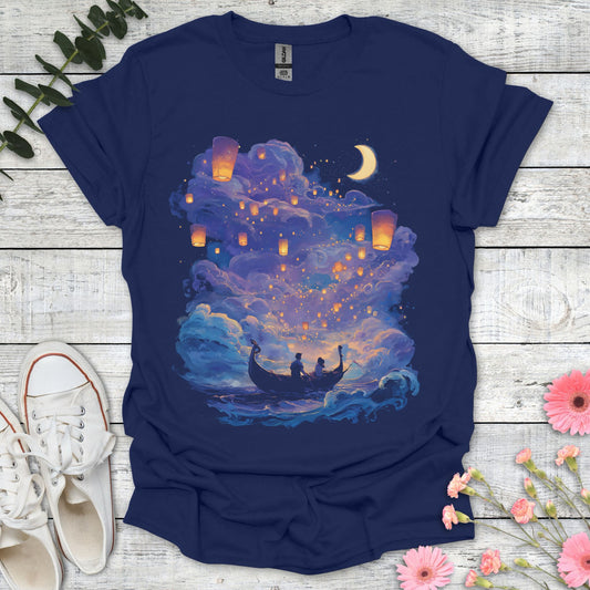 Night Row T-Shirt | Comfort Colors® 1717 Navy
