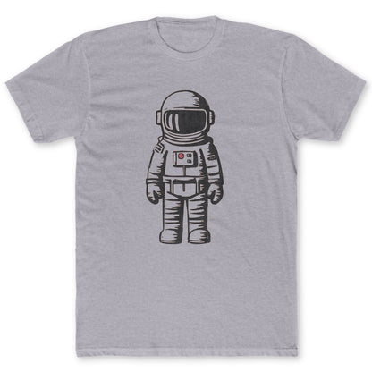 Astronaut Sketch T-Shirt - Funny Space Tee for Nerds & Geeks in Sport Grey