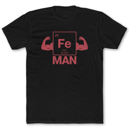 Iron Man T-Shirt - Funny Science Tee for Nerds & Geeks in Black