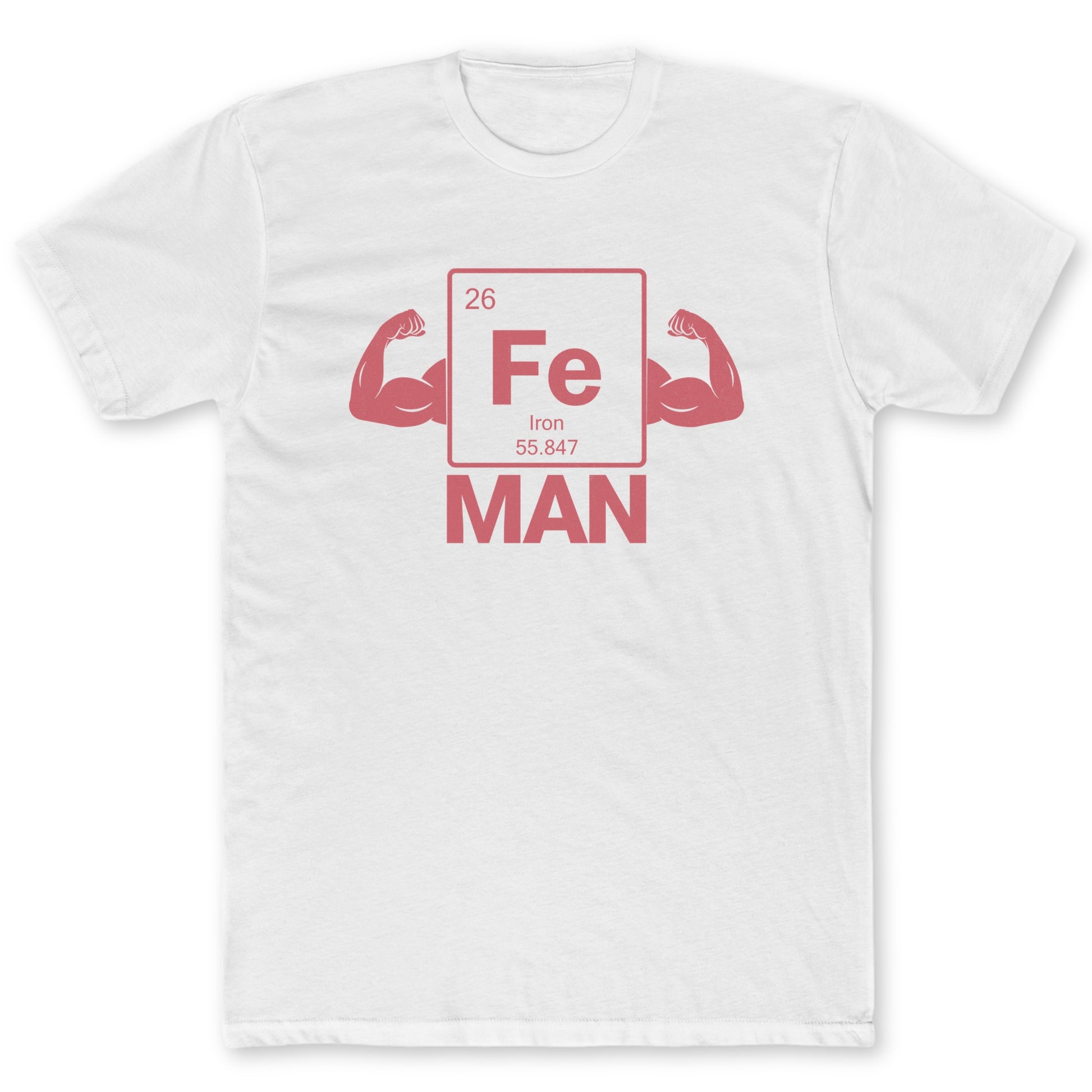 Iron Man T-Shirt - Funny Science Tee for Nerds & Geeks in White