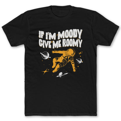 Moody T-Shirt - Funny Space Tee for Nerds & Geeks in Black