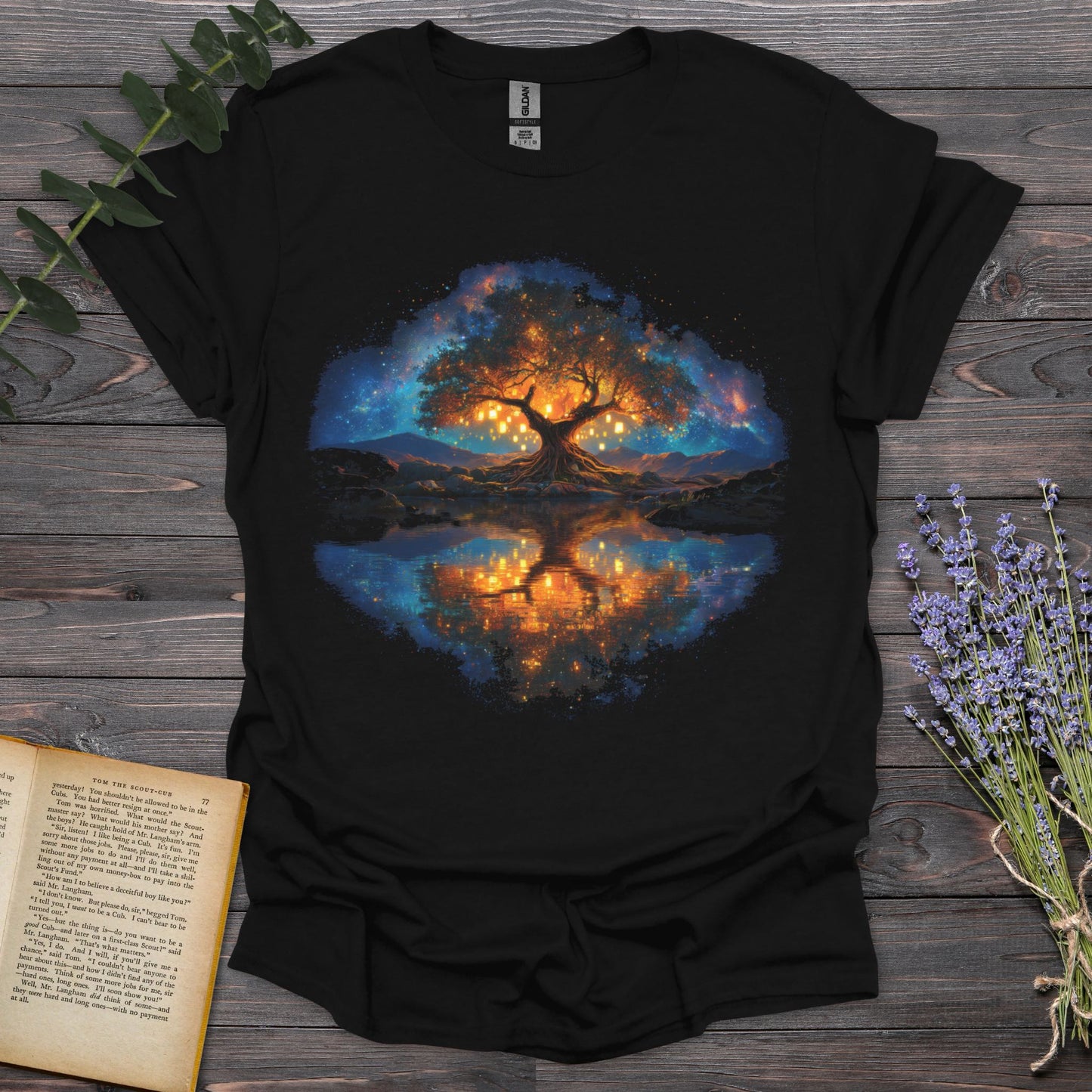 Tree of Life T-Shirt | Comfort Colors® 1717 Black Boba