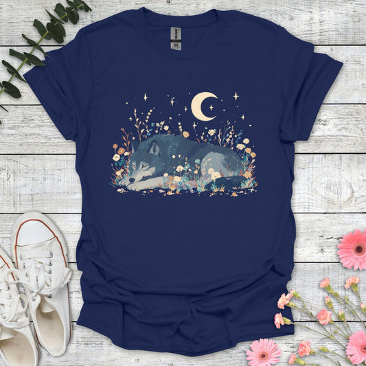 Wolf Nap T-Shirt | Comfort Colors® 1717 Navy