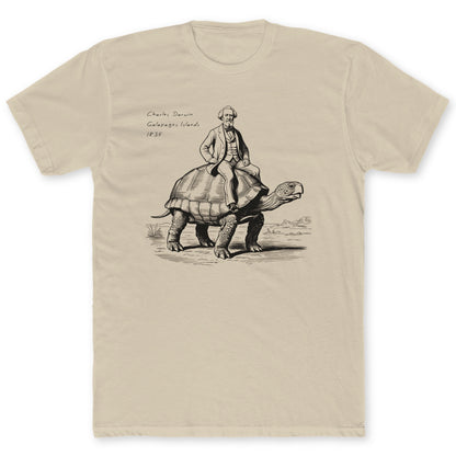 Darwin T-Shirt - Funny Science Tee for Nerds & Geeks in Sand