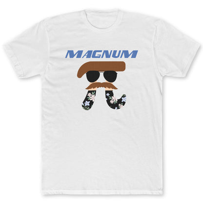 Magnum Pi T-Shirt - Funny Math Tee for Nerds & Geeks in White