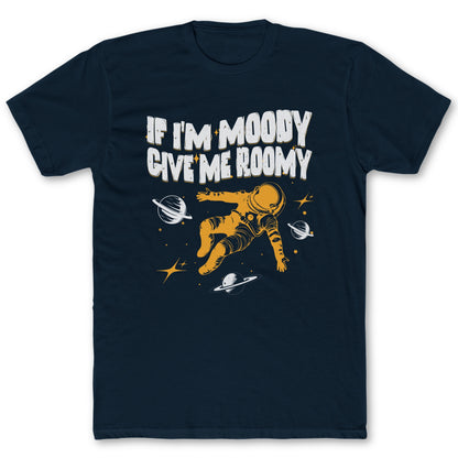 Moody T-Shirt - Funny Space Tee for Nerds & Geeks in Navy
